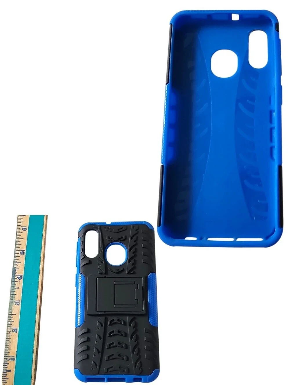 Blue Shockproof Defender Case For Samsung Galaxy A20 / A30